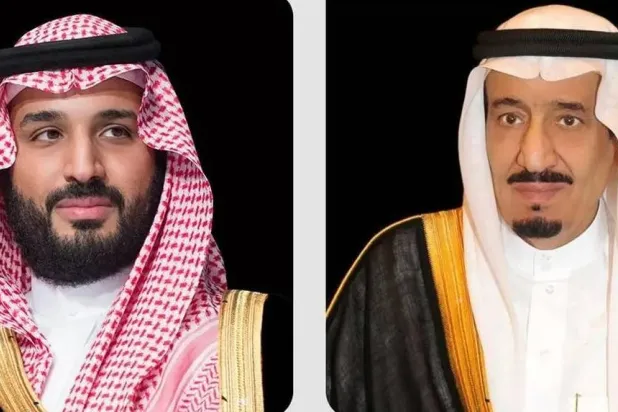 خادم الحرمين الشريفين وولي العهد (واس)