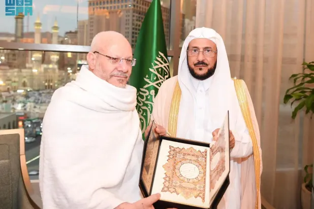 وزير الشؤون الإسلامية والدعوة والإرشاد في السعودية يلتقي مفتي مصر بمكة (واس)