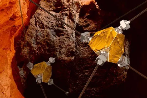 مستكشف كهوفٍ آلي مطوّر للبعثات المريخية