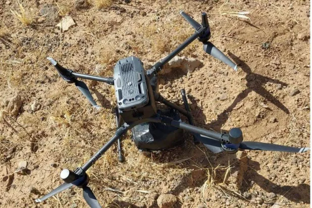 Ürdün ordusu, bir süre önce Suriye’den gelen uyuşturucu taşıyan bir insansız hava aracını düşürdü (Reuters)