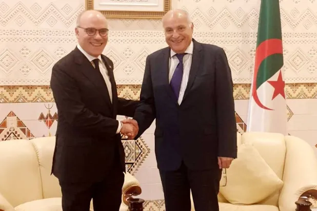 من لقاء وزيري خارجية تونس والجزائر في العاصمة الجزائر (موقع الخارجية التونسية)