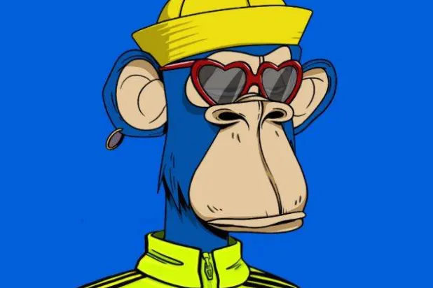 أحد ملصقات «بورد إيبز» (القردة الضجرة) (تويتر)