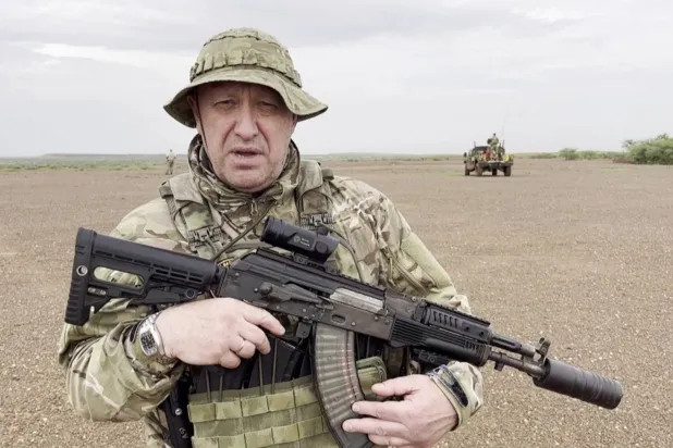 بريغوجين في آخر ظهور له أول من أمس (أ.ف.ب)