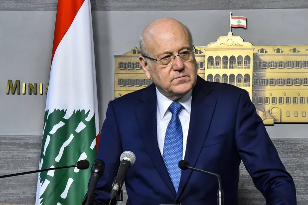 رئيس حكومة تصريف الأعمال نجيب ميقاتي (د.ب.أ)