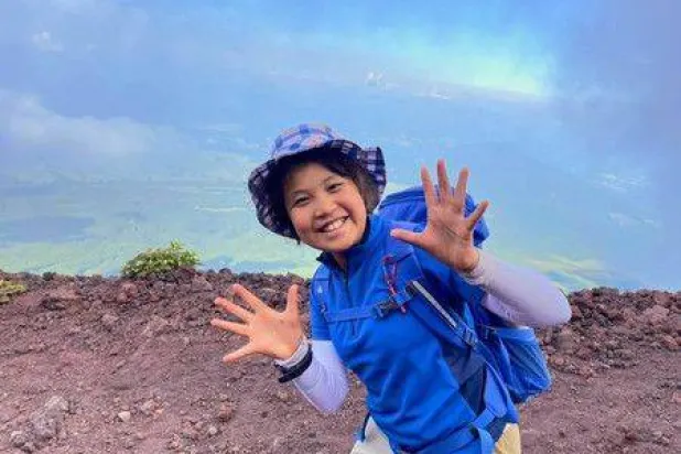 الفتاة اليابانية ري بانو (وكالة أنباء «جيجي برس» اليابانية)