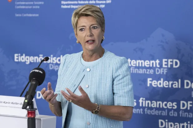 وزيرة المالية كارين كيلر سوتر (أ.ب)