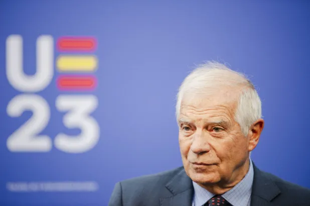 جوزيب بوريل مسؤول السياسة الخارجية في الاتحاد الأوروبي في توليدو بإسبانيا (د.ب.أ)