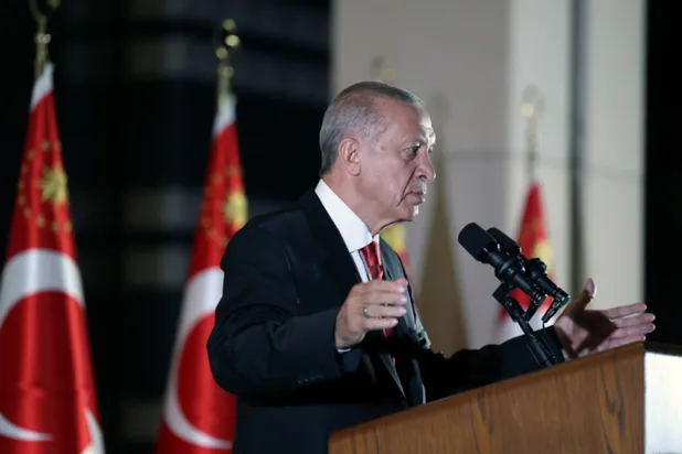 Cumhurbaşkanı Recep Tayyip Erdoğan 14. Büyükelçiler Konferansı’nda konuşuyor (Cumhurbaşkanlığı)