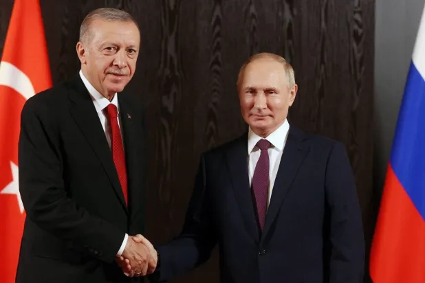 Türkiye Cumhurbaşkanı Recep Tayyip Erdoğan ve Rusya Devlet Başkanı Vladimir Putin (AP)