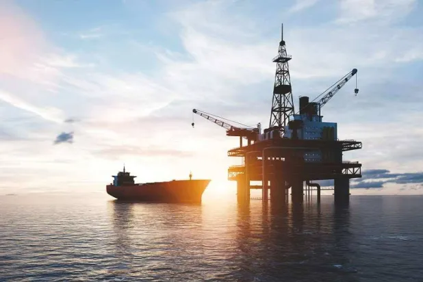 An offshore gas platform of the Italian company Eni. (Getty Images)