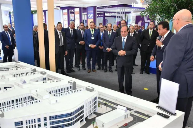 السيسي خلال افتتاح «المؤتمر العالمي للسكان والصحة والتنمية»  (الرئاسة المصرية)