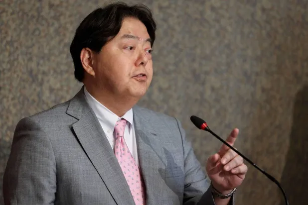 Japanese Foreign Minister Yoshimasa Hayashi (Reuters)