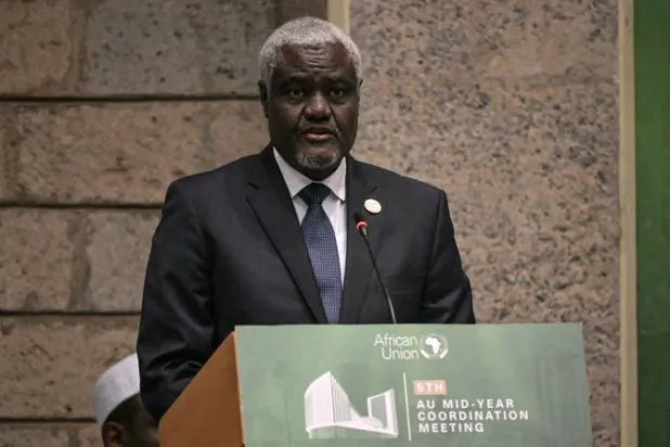 The chairman of the African Union Commission, Moussa Faki (Archive photo)