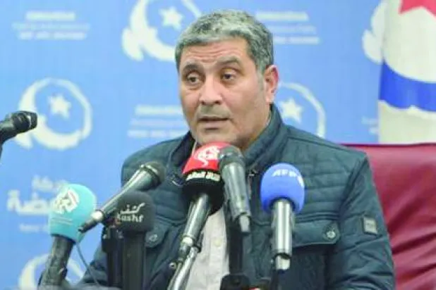 صورة من موقع «النهضة» لرئيسها المؤقت منذر الونيسي