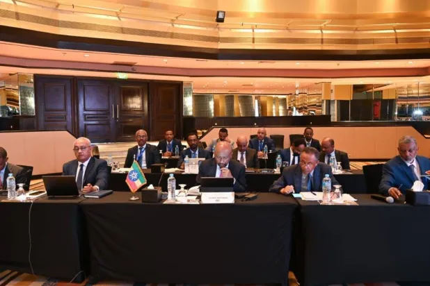 جانب من مفاوضات «السد» التي استضافتها القاهرة نهاية الشهر الماضي (وزارة الموارد المائية والري بمصر)