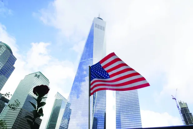 «مركز التجارة العالمي الأول» في نيويورك أمس (أ.ف.ب)