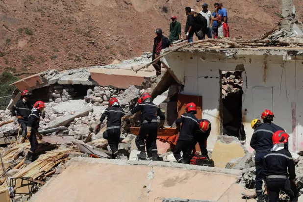 آثار الزلزال كانت واضحة في المدن المغربية (د.ب.أ)