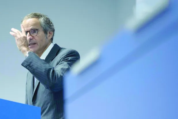 المدير العام لـ«الوكالة الدولية للطاقة الذرية» رافاييل غروسي (أ.ف.ب)