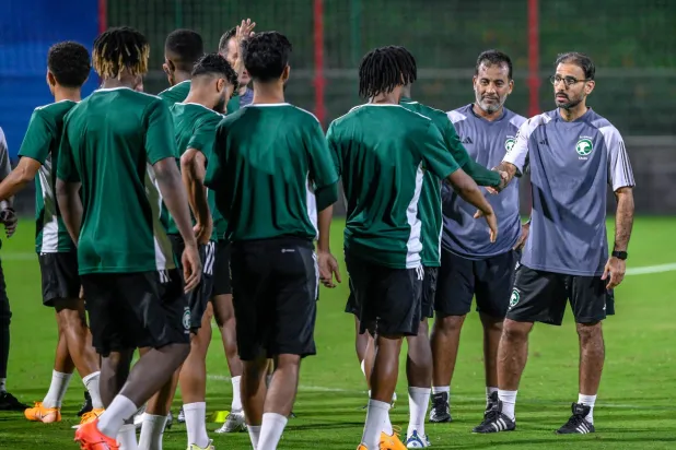 من تدريبات منتخب كرة القدم (الشرق الأوسط) 