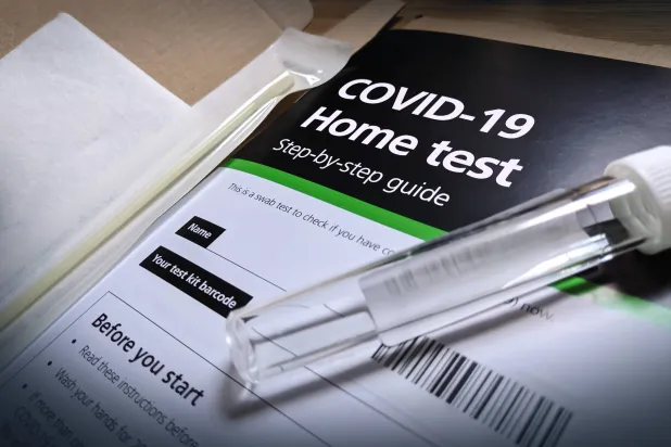 اختبار كوفيد المنزلي (shutterstock)