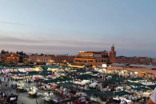 «ساحة جامع الفنا» في مراكش (الشرق الأوسط)
