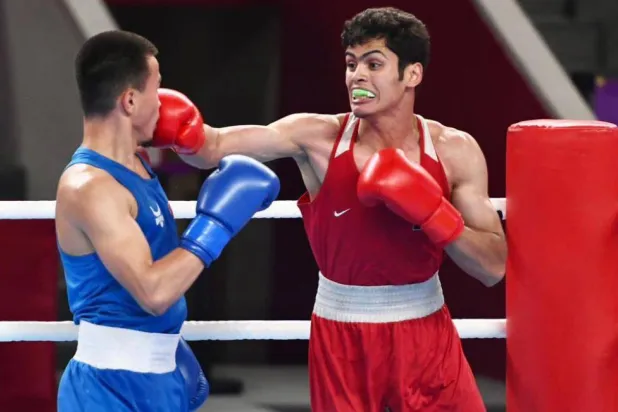 الملاكم العراقي علي قاسم (إكس)