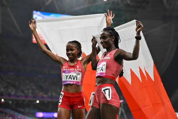 البحرين رفعت رصيدها إلى 8 ميداليات (أ.ف.ب)