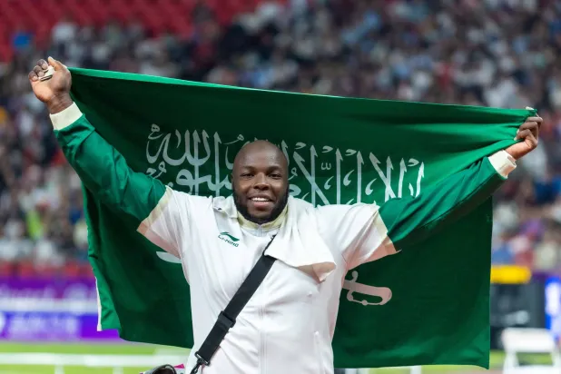 رفع تولو حصيلة السعودية في الآسياد إلى 3 ميداليات (تصوير: محمد المانع)