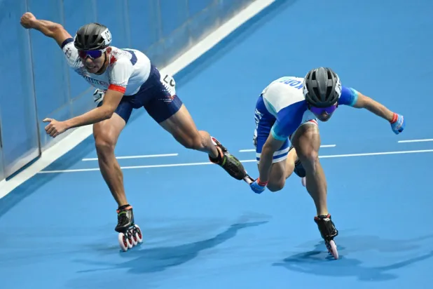 الاندفاع الصاروخي للتايواني هوانغ بعد احتفال كوريا المبكر (أ.ف.ب)