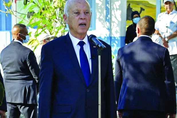 تیونس کے صدر قیس سعید فیلڈ ٹور کے دوران (تیونس کی صدارت)