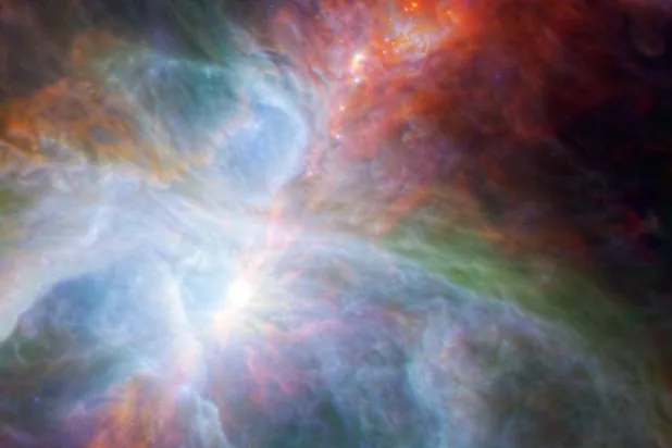 صورة التقطها التلسكوب الفضائي «جيمس ويب» لـ«سديم الجبار» (ناسا)