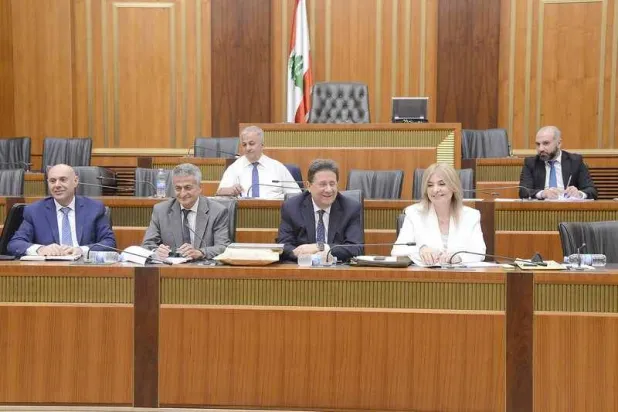 لجنة المال مجتمعة في البرلمان بحضور وزير المال (الوكالة المركزية)