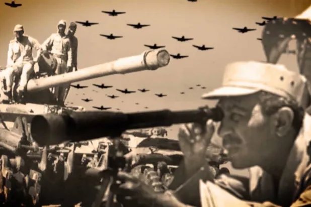 أنور السادات يتابع مجريات الحرب