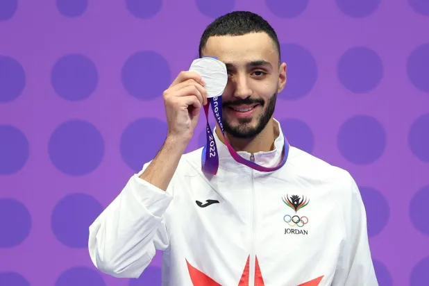 مصاروة أهدى الأردن فضية الكاراتيه (منصة إكس)