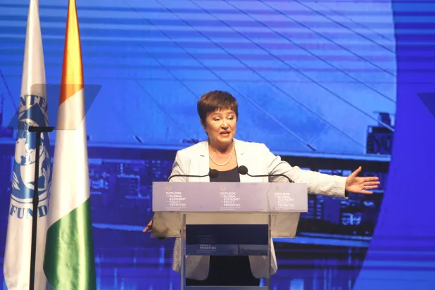 المديرة العامة لصندوق النقد الدولي كريستالينا غورغييفا (إ.ب.أ)