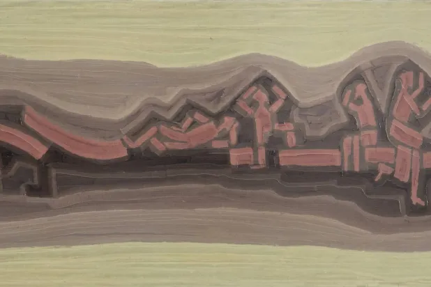 «المخرج الأخضر» للفنان محمد السليم (سوذبيز)