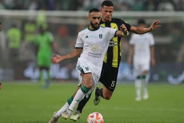 المجحد خلال مشاركته في ديربي جدة الأخير (تصوير: عدنان مهدلي)