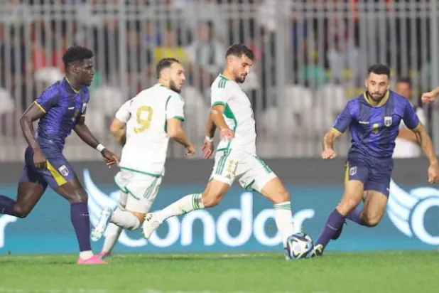 جانب من مباراة الجزائر والرأس الأخضر (منصة إكس)