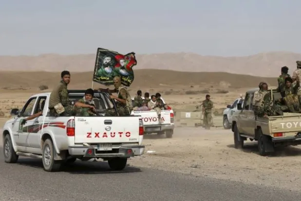 صورة نشرها «المرصد السوري» لعناصر من الميليشيات الإيرانية في سوريا