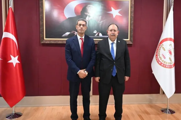 The head of Libya's National Elections Commission, Emad Al-Sayeh met with President of Türkiye’s Supreme Election Council Ahmed Yener in Ankara (HNEC)