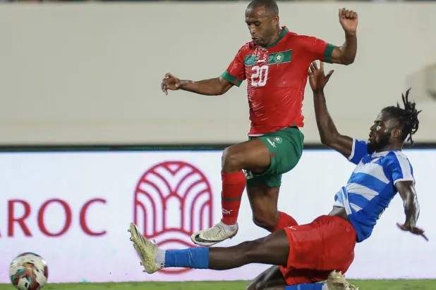 جانب من مباراة المغرب وليبيريا (منصة إكس)
