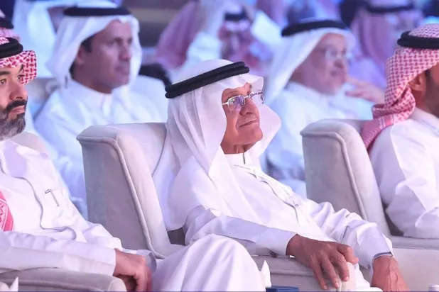 وزير الاتصالات وتقنية المعلومات خلال افتتاح منتدى التقنية الرقمية 2023 (الشرق الأوسط)