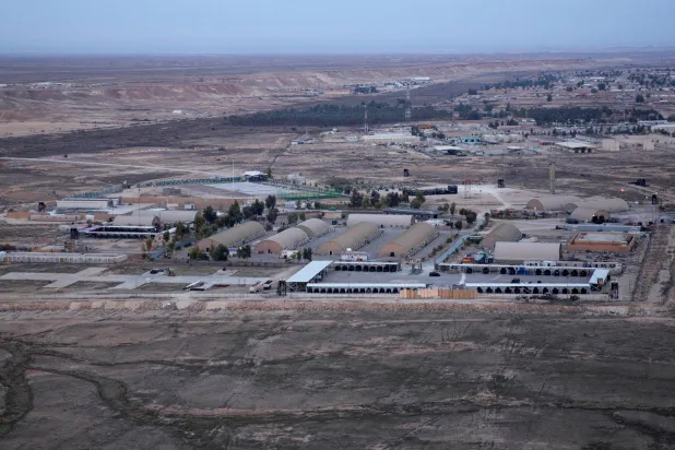 قاعدة «عين الأسد» الجوية في الأنبار غرب العراق (أرشيفية-أ.ب)