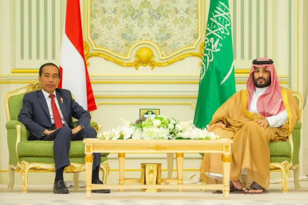 ولي العهد السعودي الأمير محمد بن سلمان والرئيس الإندونيسي جوكو ويدودو شهدا توقيع اتفاقيات بين البلدين (واس)