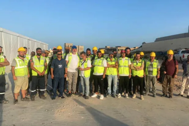 Committee of the National Stability during its visit to Derna to prepare for the international conference (National Stability government)