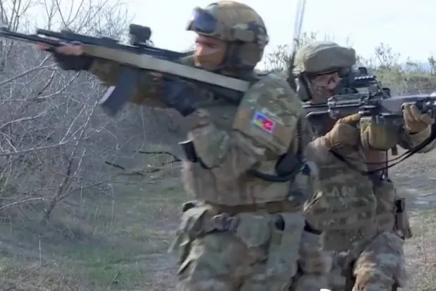 من المناورات المشتركة بين تركيا وأذربيجان (وزارة الدفاع التركية)