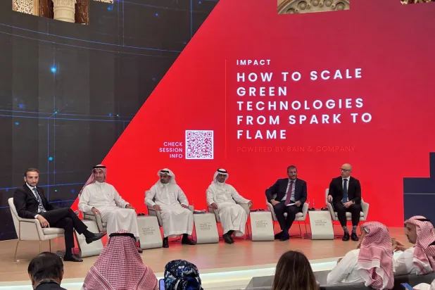 جلسة توسيع نطاق التكنولوجيات الخضراء التي نظمتها «بين» (الشرق الأوسط)