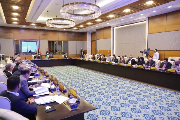 من اجتماع سابق لحكومة الدبيبة في طرابلس (الحكومة)