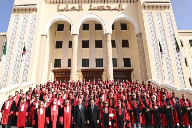 جانب من افتتاح السنة القضائية العام الماضي (الرئاسة)