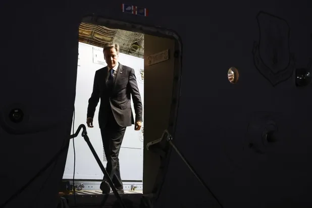 ABD Dışişleri Bakanı Antony Blinken, geçen cuma günü İsrail’den Amman Havalimanı’na geldi (AP)